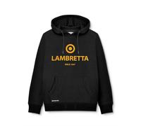 Lambretta Mens Oth Hoodie Adults Black/old Gold, Medium
