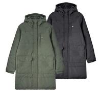 Lambretta Mens Padded Hooded Classic Badge Parka - Green - M