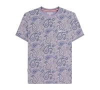 Lambretta Mens Paisley Brand Short Sleeve T-Shirt - Dusk/Grey - 3XL