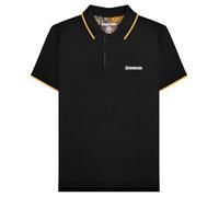 Lambretta Men's Paisley Lined Polo Shirt in Black | Size: 4XL Lambretta Black 4XL