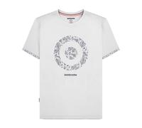Lambretta Mens Paisley Target Short Sleeve T-Shirt - White - M