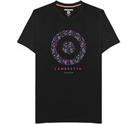 Lambretta Mens Paisley Target T-Shirt - S Black