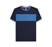 Lambretta Mens Panel T-Shirt Tee Top Navy/Dark Blue S