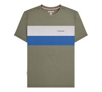 Lambretta Mens Panelled T-Shirt - Khaki - L