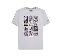 Lambretta Mens Photo Print Retro T-Shirt - Grey - 3XL