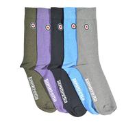 Lambretta Men's Plain Socks (Pack of 5) | Size: 6-11 Lambretta Multicolor 6-11
