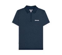 Lambretta Mens Polka Dot Short Sleeve Polo Shirt Navy Size 3Xlarge