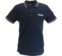 Lambretta Men's Polo Shirt Navy/White/Red Small