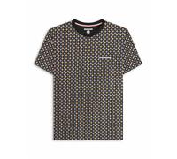 Lambretta Mens Printed T-Shirt Tee Top Black/Gold XL