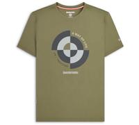Lambretta Mens Quad T-Shirt Khaki L