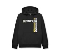 Lambretta Mens Racing Stripe Hoodie - Black - L