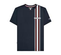 Lambretta Mens Racing Stripe Logo Retro T Shirts (UK, Alpha, L, Regular, Regular, Navy)