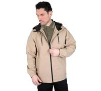Lambretta Men's Ripstop Hooded Jacket in Stone | Size: 4XL Lambretta Stone 4XL