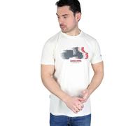 Lambretta Men's Scooter Blur T-Shirt in Medium Beige Lambretta Medium Beige M