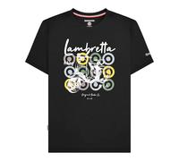 Lambretta Men's Scooter Brand Big & Tall T-Shirt in Black | Size: 5XL Lambretta Black 5XL