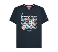 Lambretta Men's Scooter Brand Big & Tall T-Shirt in Navy | Size: 4XL Lambretta Navy 4XL