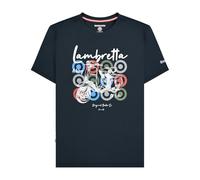 Lambretta Mens Scooter Brand Short Sleeve T-Shirt - Navy - 3XL