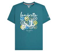 Lambretta Mens Scooter Branded T-Shirt - Gulf Coast - L - Gulf Coast