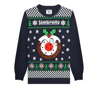 Lambretta Mens Scooter Christmas Jumper Festive Sweater Scooter - Navy - XL