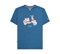 (5XL, Dark Blue) Lambretta Mens Scooter Flag Big & Tall T-Shirt