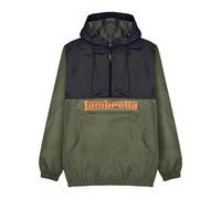 Lambretta Mens Scooter Overhead Jacket - Khaki Green/Black - L - Khaki Green/Black
