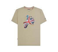 Lambretta Mens Scooter Tee Short Sleeve T-Shirt - Stone - 2XL