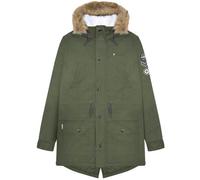 Lambretta Men's Sherpa Lined Parka in Green | Size: Large Lambretta Green L