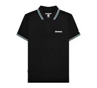 Lambretta Mens Short Sleeve Polo Shirt (UK, Alpha, 3XL, Regular, Regular, Black (Dawn Smoke Blue))