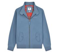 Lambretta Mens Shower Resistant Harrington Bomber Jacket - Mid Blue - XL