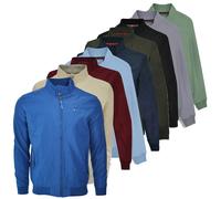 Lambretta Mens ShowerProof Classic Harrington MOD Scooter Jacket Coat - Dark Blue - XL