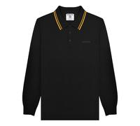 Lambretta Mens Smart Casual Knitted MOD Long Sleeve Twin Tipped Polo - 4XL
