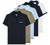 Lambretta Mens Smart Casual Retro All Over Print SKA Polo Shirt - White - L