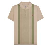 Lambretta Men's SS25 Classic Polo Shirt in Stone | Size: XL Lambretta Stone XL