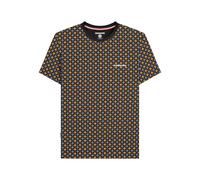 Lambretta Mens SS25 Geometric T-Shirt - Black/Gold - 4XL - Black/Gold