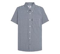 Lambretta Men's SS25 Gingham Shirt in Navy | Size: 2XL Lambretta Navy 2XL