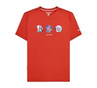Lambretta Men's SS25 Helmet T-Shirt in Red | Size: Medium Lambretta Red M