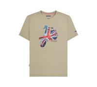 Lambretta Men's SS25 Scooter T-Shirt in Stone | Size: XL Lambretta Stone XL