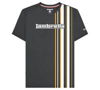 Lambretta Mens Striped Logo Crew Neck T Shirt (UK, Alpha, M, Regular, Regular, Iron)