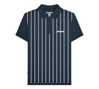 Lambretta Mens Striped Polo Shirts Navy (XXXX Large)