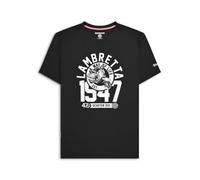 Lambretta Mens T-Shirt Tee Top Black/White L