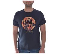 Lambretta Mens T-Shirts A Way of Life Printed Casual MOD UK S-4XL (UK 2X Large, Navy Union Jack)