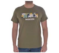Lambretta Mens T-Shirts A Way of Life Printed Casual MOD UK S-4XL (UK Small, Olive Scooter)