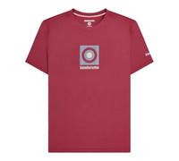 Lambretta Mens Target Box Short Sleeve T-Shirt - Burgundy - M