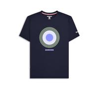 Lambretta Mens Target Crewneck Short Sleeve T-Shirt Tee Top - Navy - 4XL