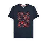 Lambretta Mens Target Pattern Short Sleeve T-Shirt - Navy - L