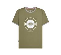 Lambretta Men's Target Ringer T-Shirt in Khaki | Size: 2XL Lambretta Khaki 2XL