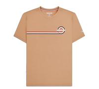 Lambretta Mens Target Stripe Short Sleeve T-Shirt (Sand) Size M