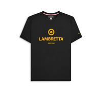Lambretta Mens Tee Adults Black, Extra Large