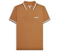 Lambretta Mens Tip Polo Tobacco White M