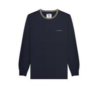 Lambretta Men's Tipped Knitted Jumper in Dark Navy | Size: 4XL Lambretta Dark Navy 4XL